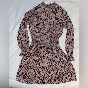 She+sky  high neck, long sleeve dress